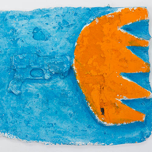 Casein tempera on canvas, 32,5 x 37,5 cm.